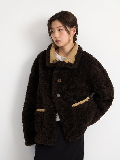 reversible mouton jacket