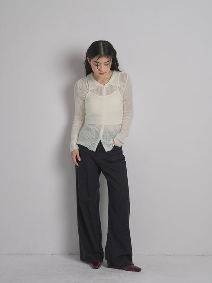 bustier set rib knit