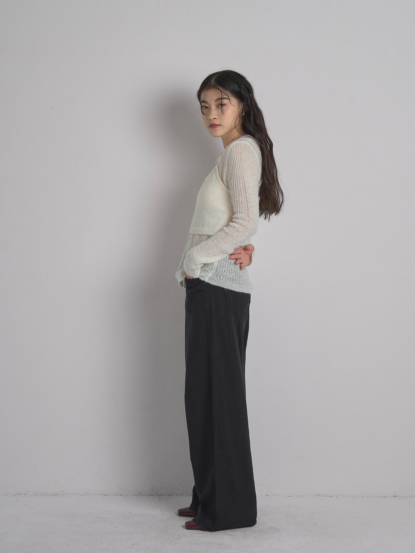 bustier set rib knit