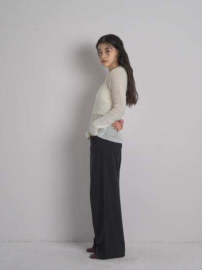 bustier set rib knit