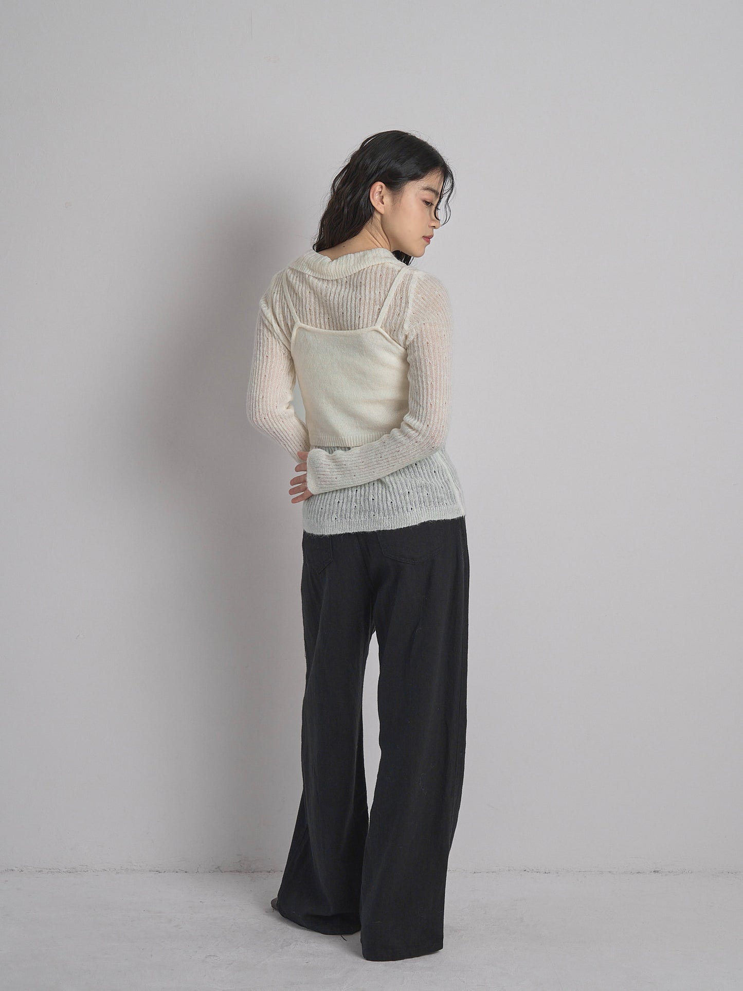 bustier set rib knit