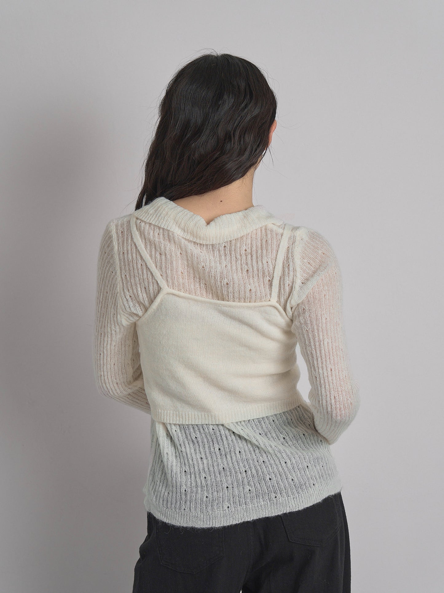 bustier set rib knit