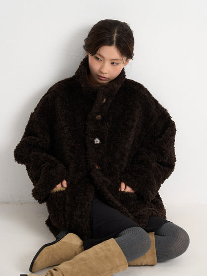 reversible mouton jacket