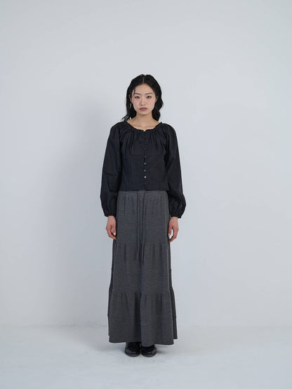 lace button blouse
