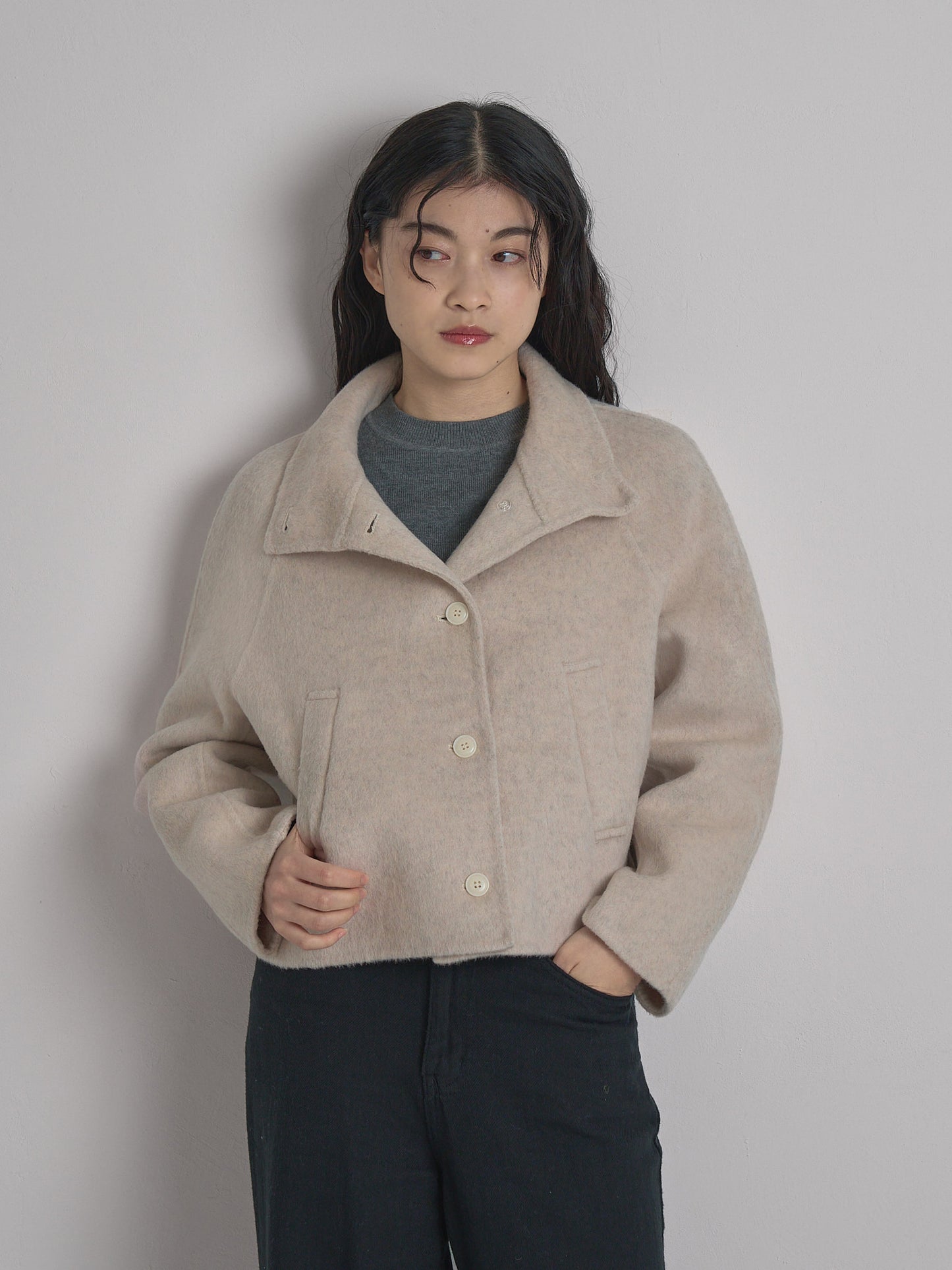 wool short jacket