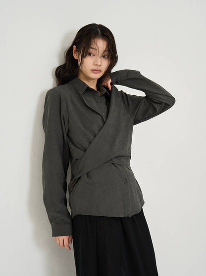 wrap cross shirt
