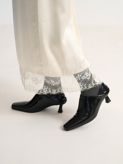 square heel loafer