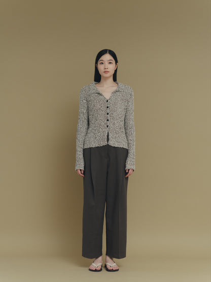 wide tucked pants
