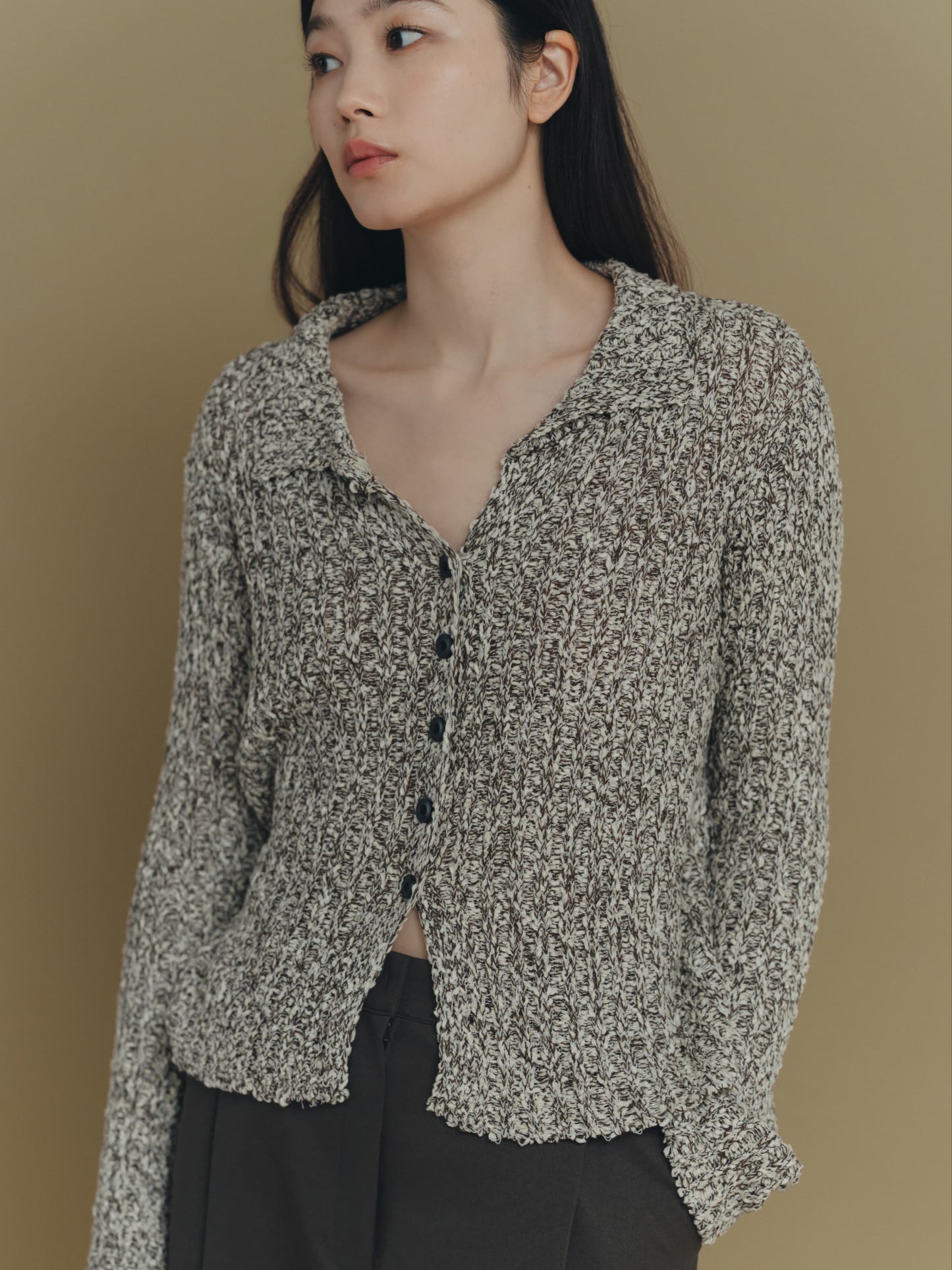 chunky knit cardigan