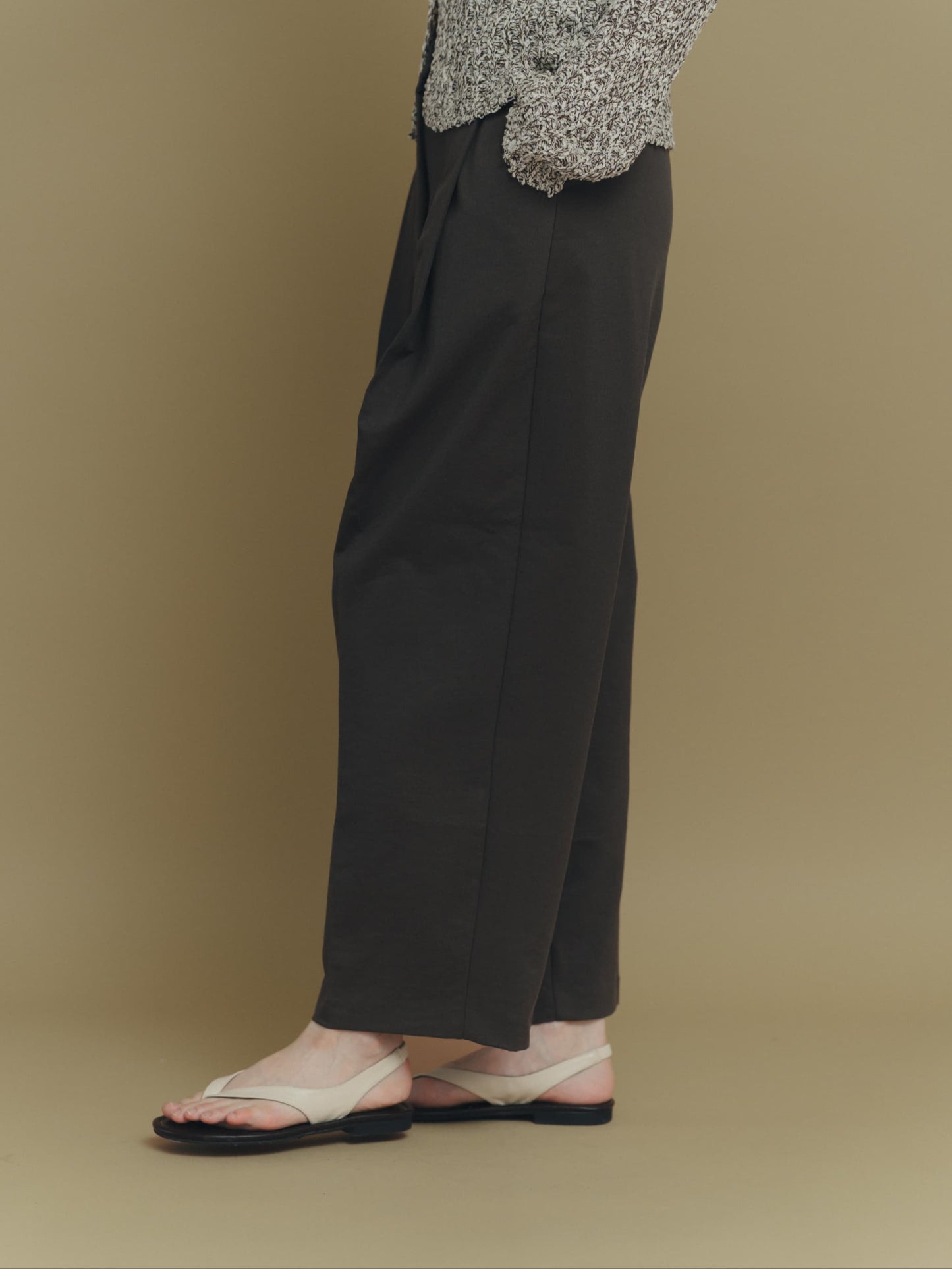 wide tucked pants