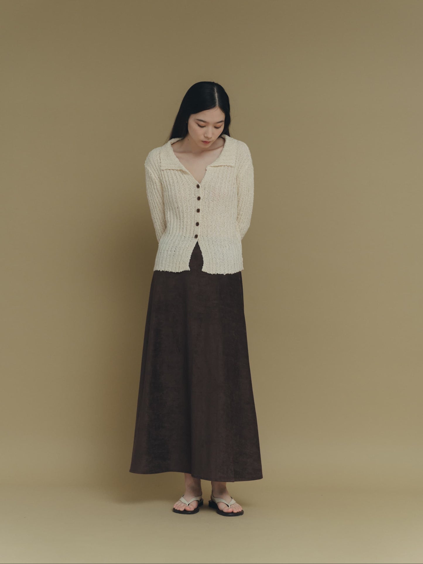 chunky knit cardigan