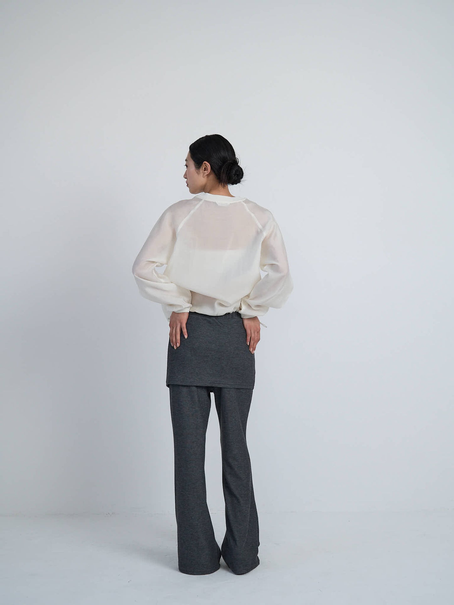 sheer sweat pullover