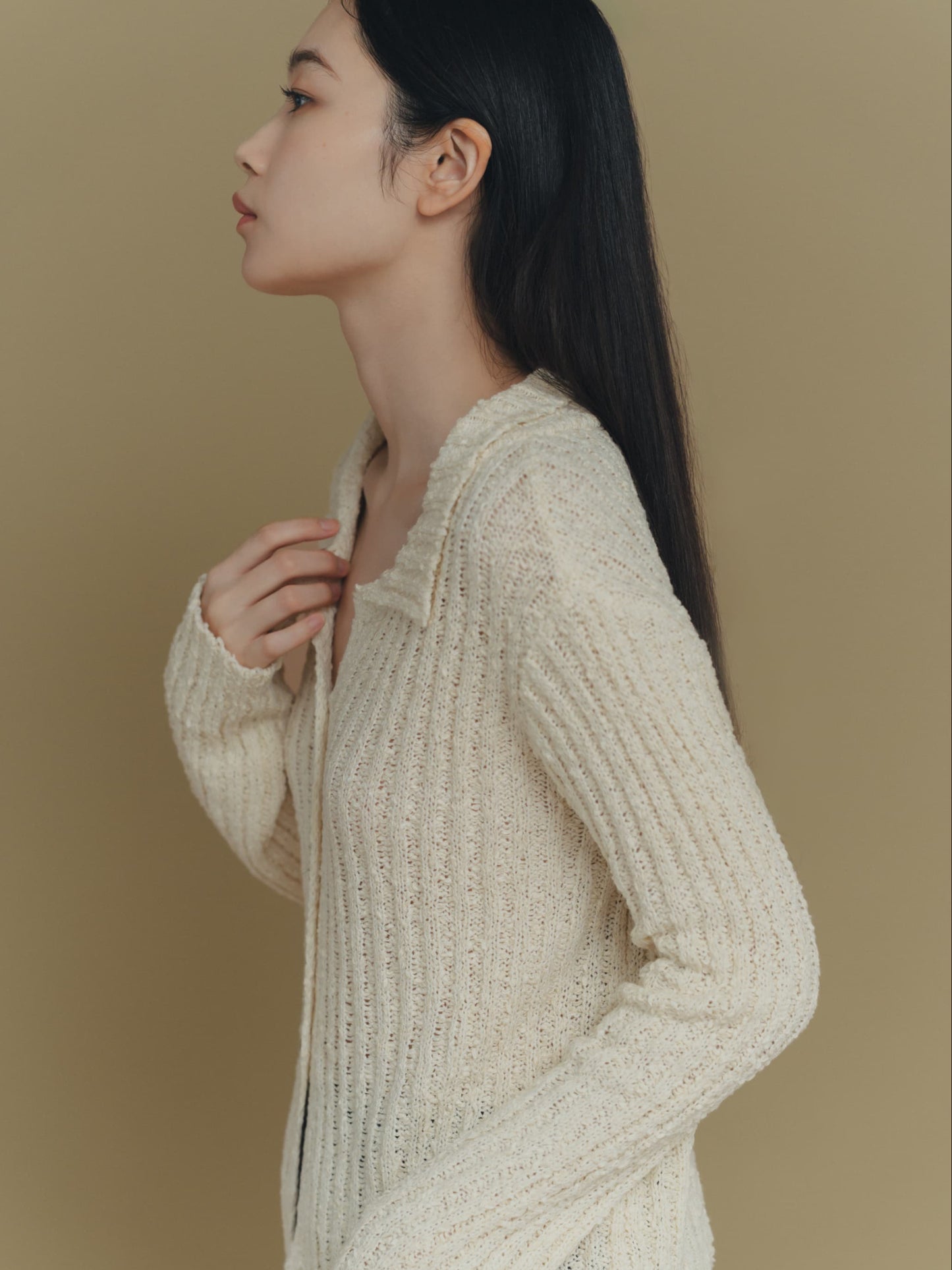 chunky knit cardigan