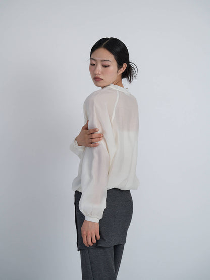 sheer sweat pullover