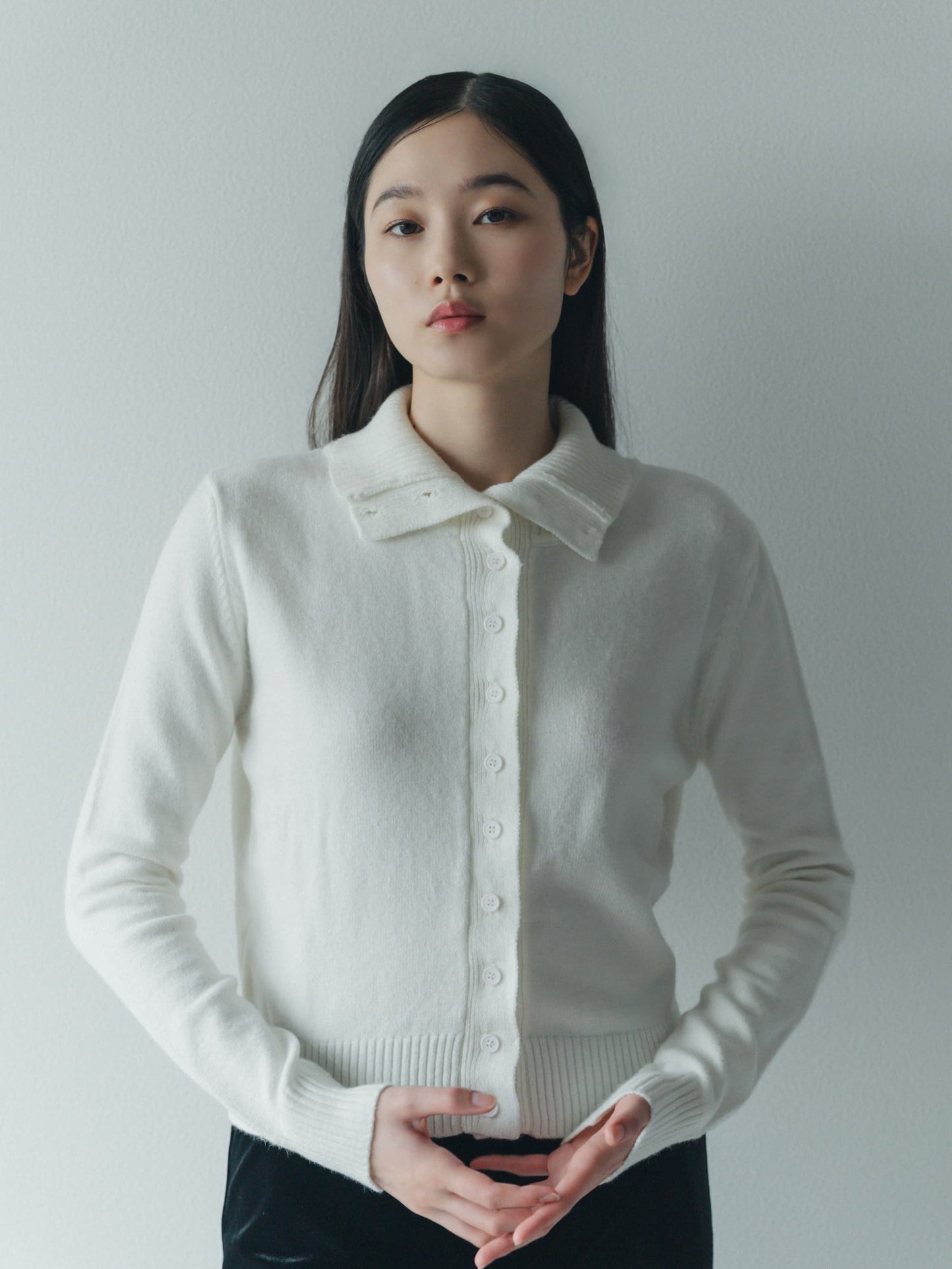 2way neck cardigan