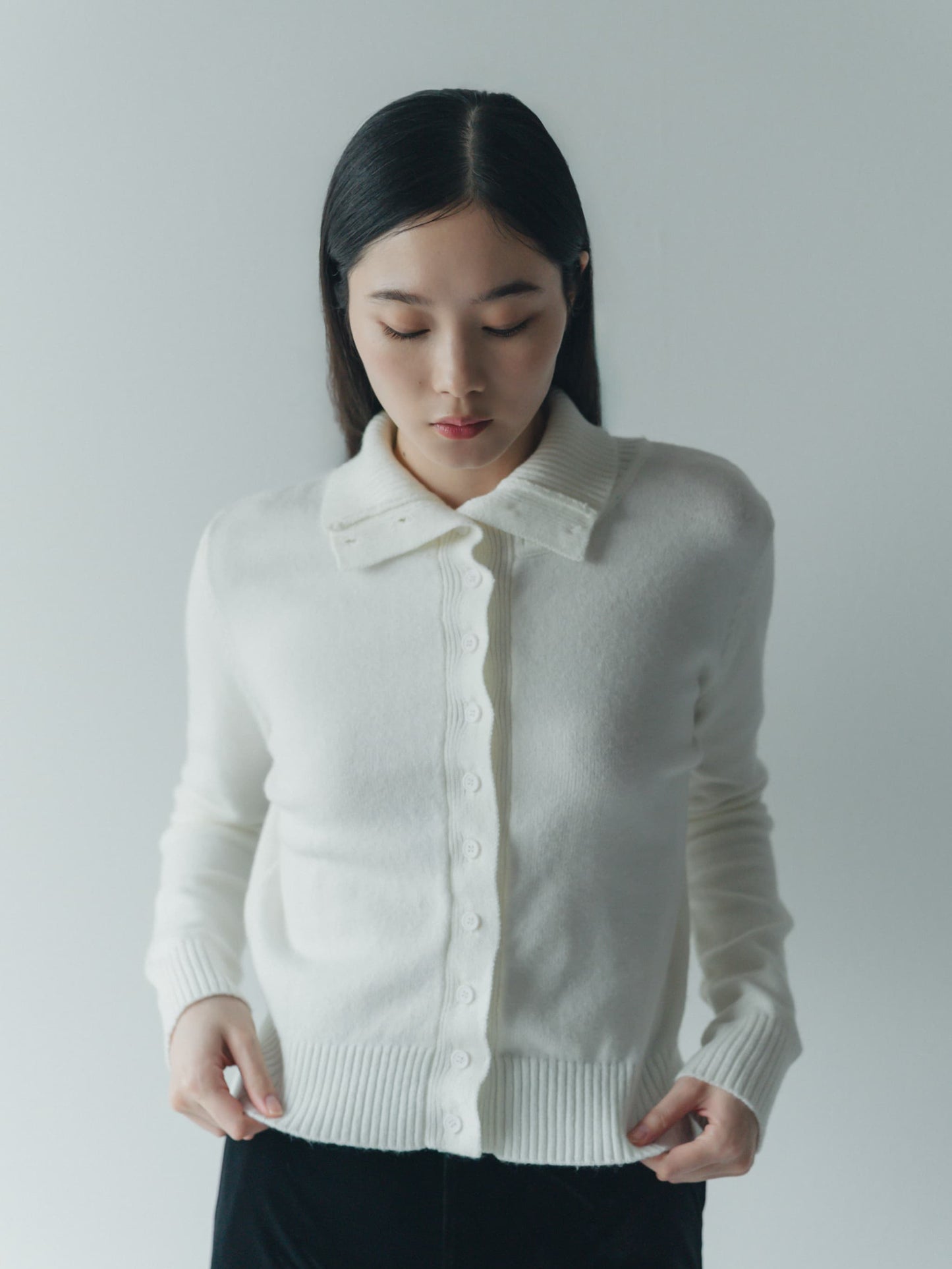 2way neck cardigan