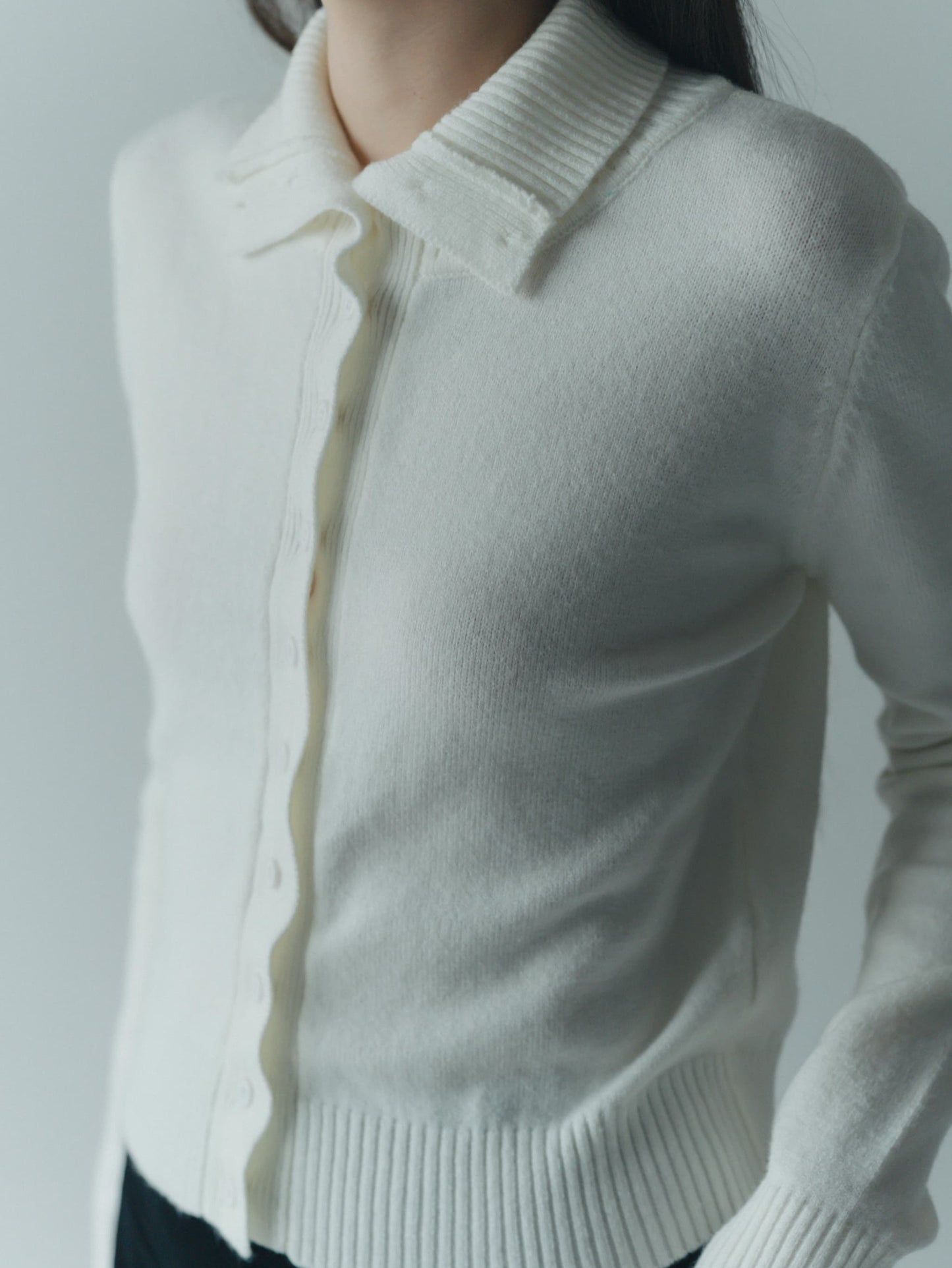 2way neck cardigan