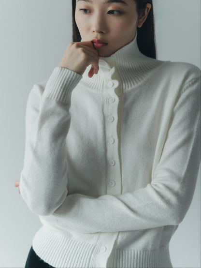 2way neck cardigan
