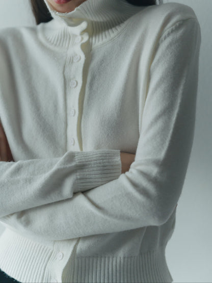2way neck cardigan