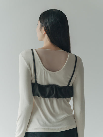 cream bustier