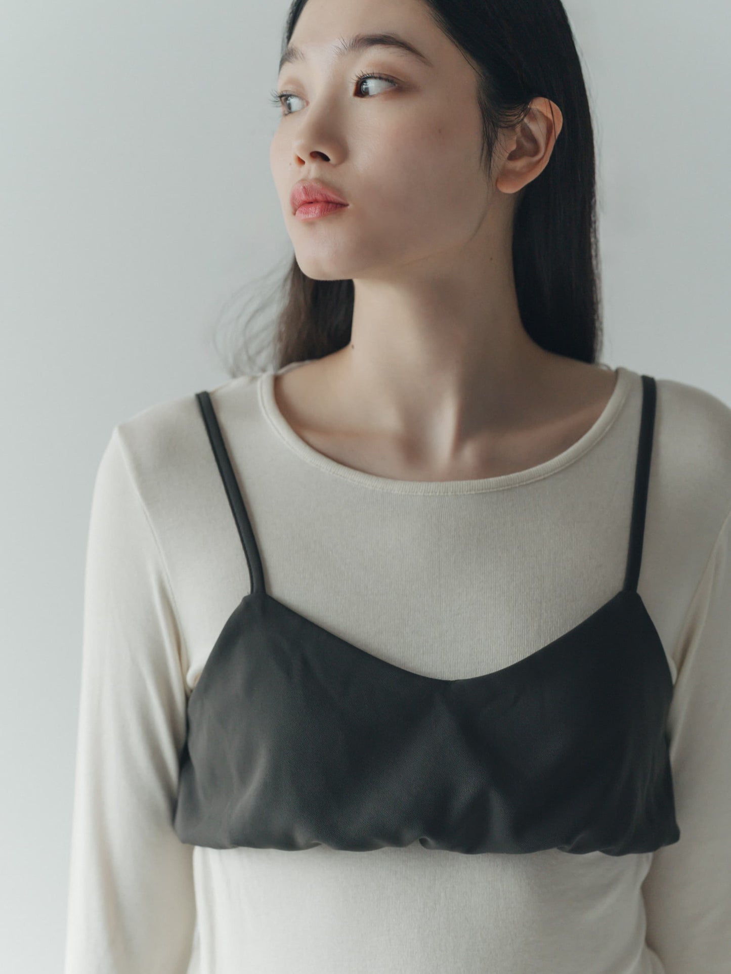 cream bustier
