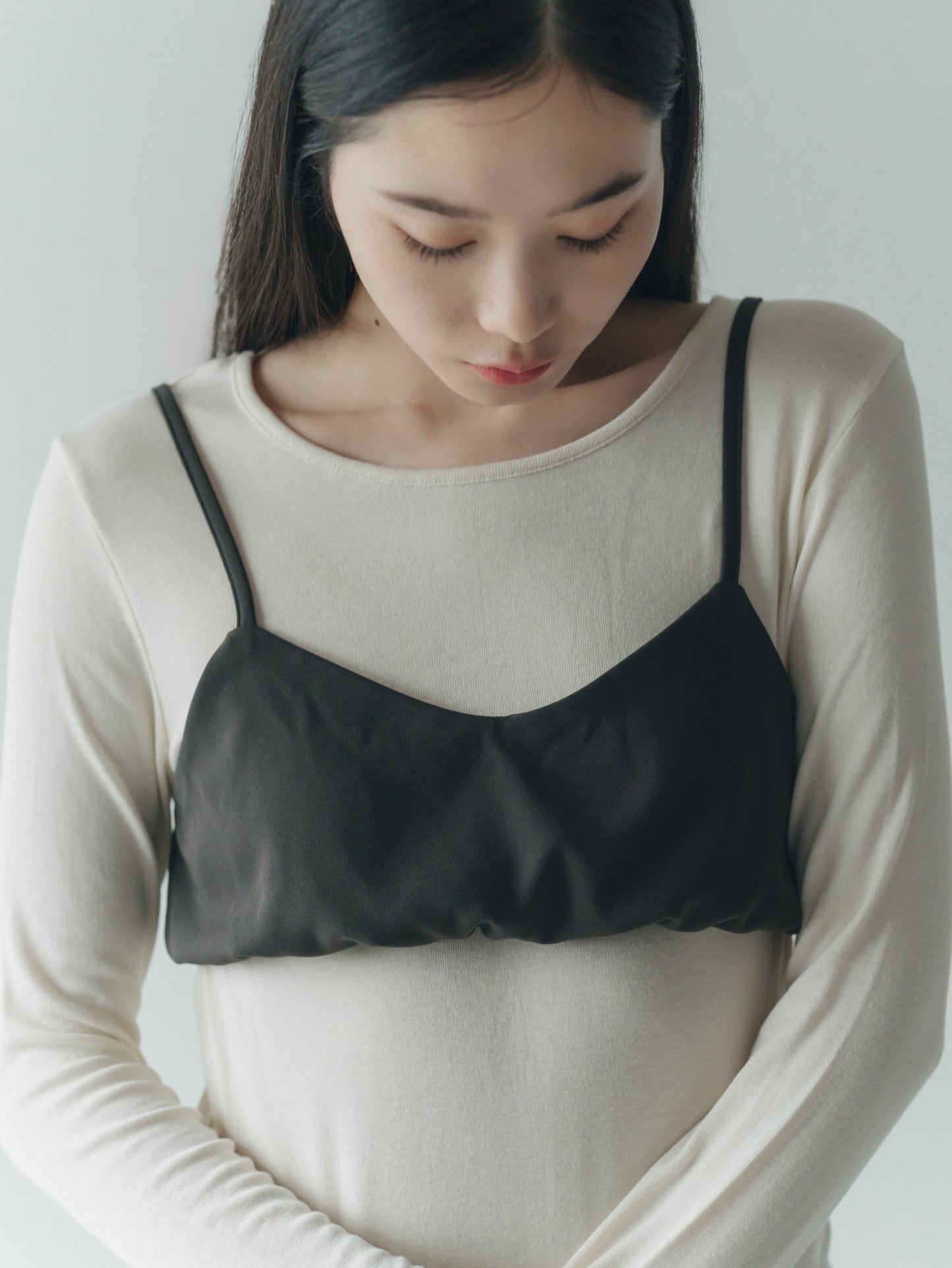 cream bustier