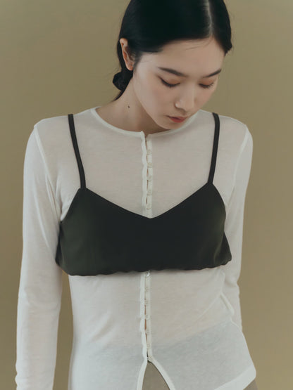 cream bustier