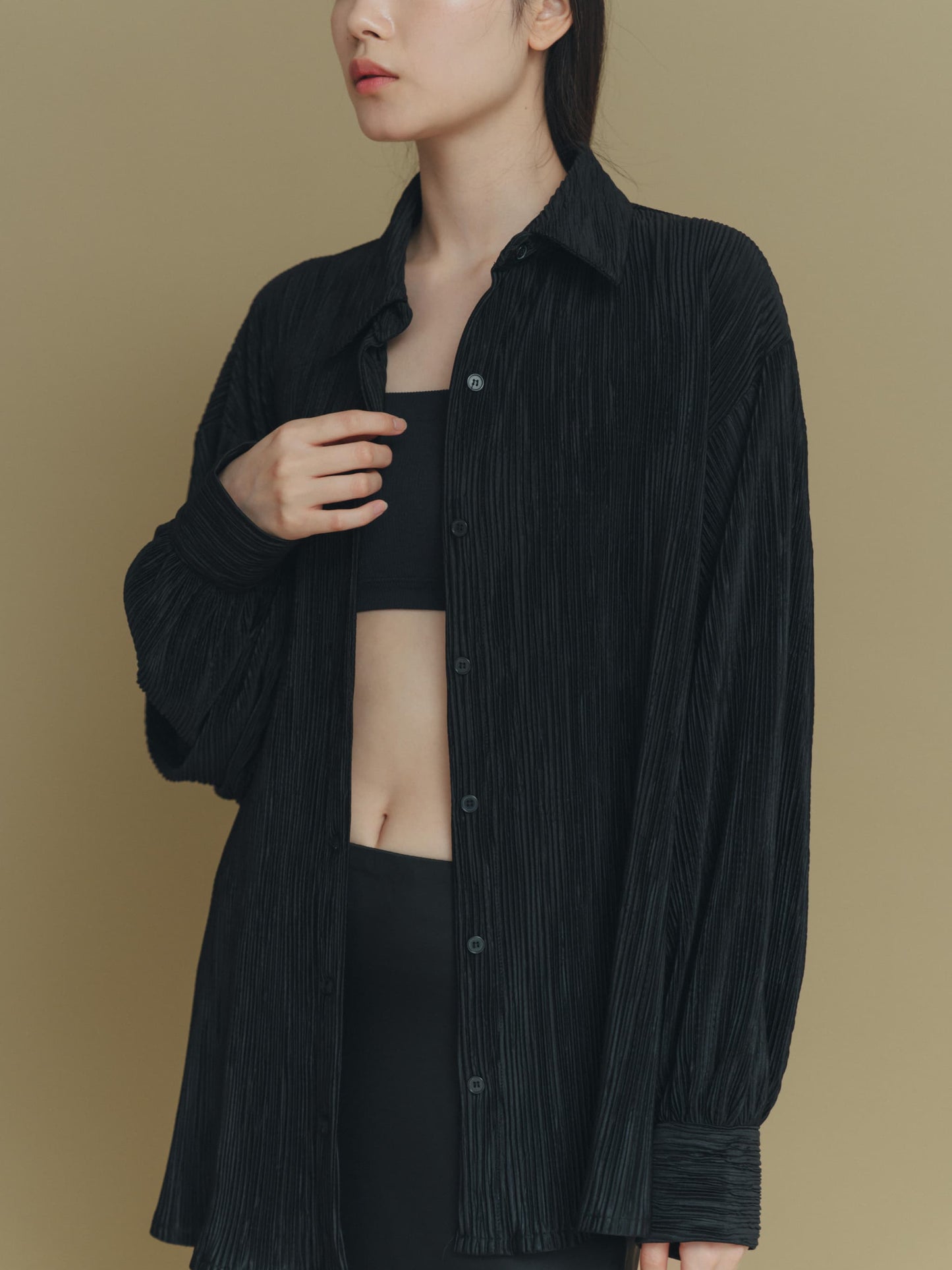 pleats shirt