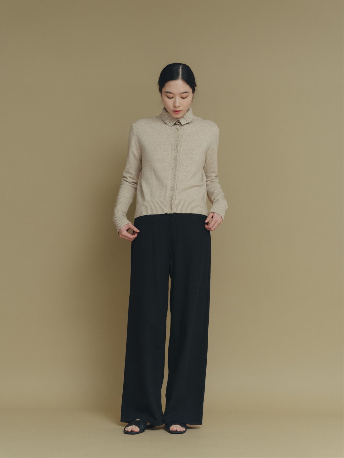 2way neck cardigan