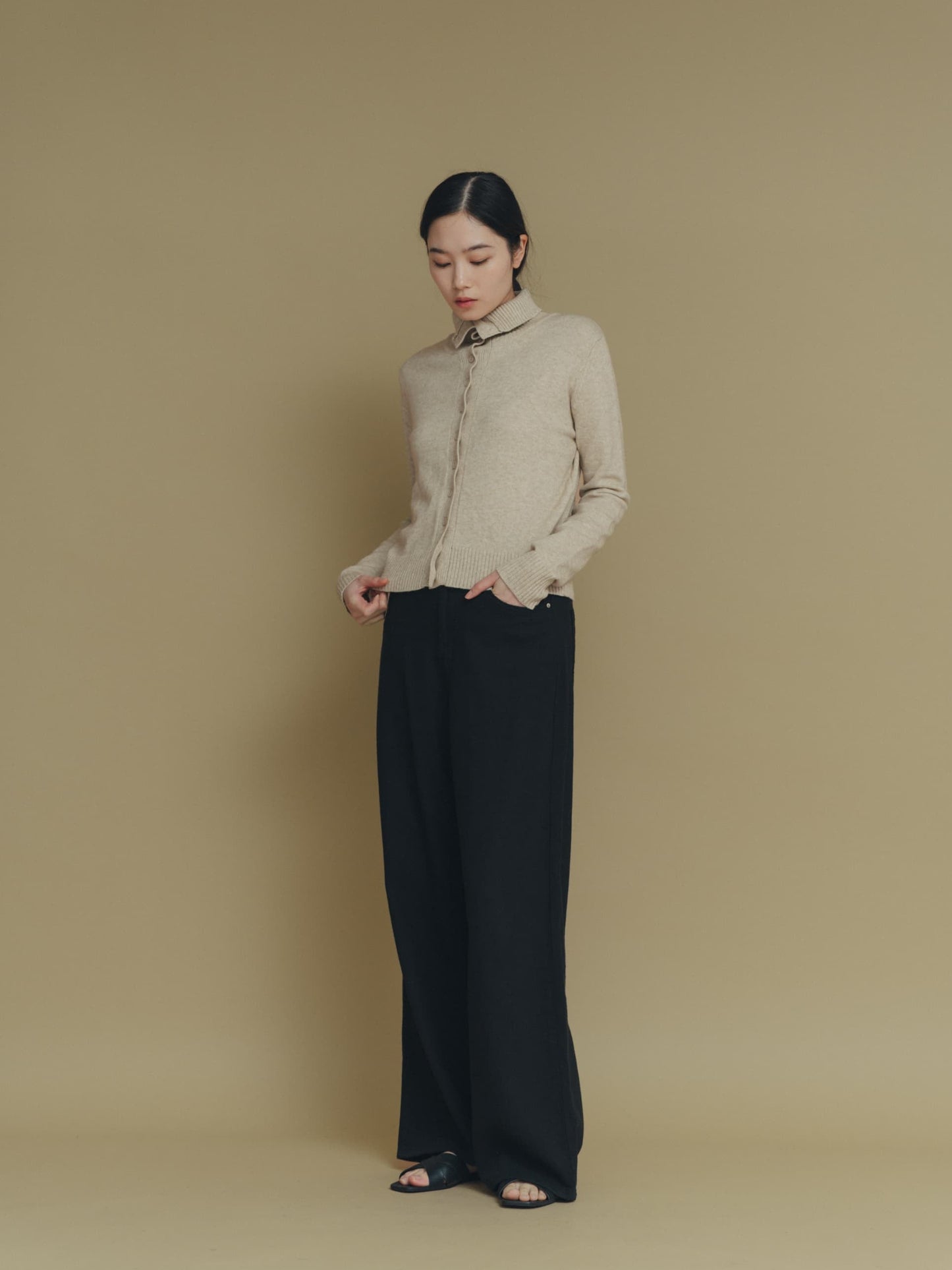 2way neck cardigan