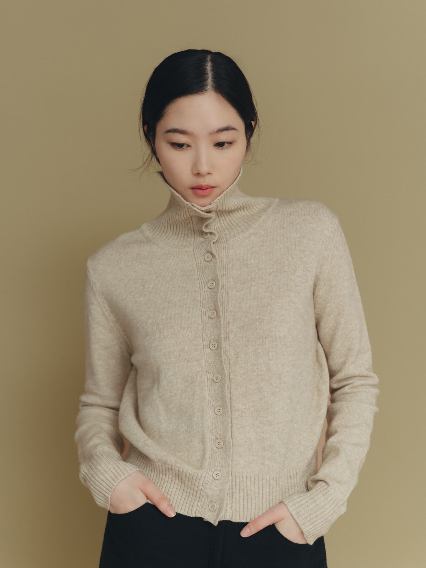 2way neck cardigan