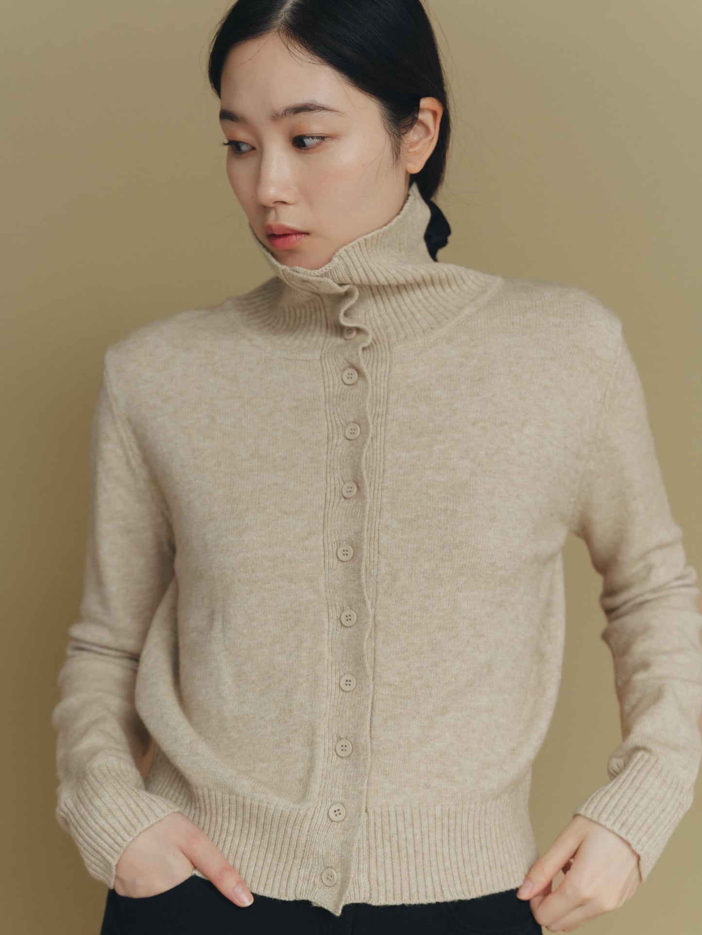 2way neck cardigan