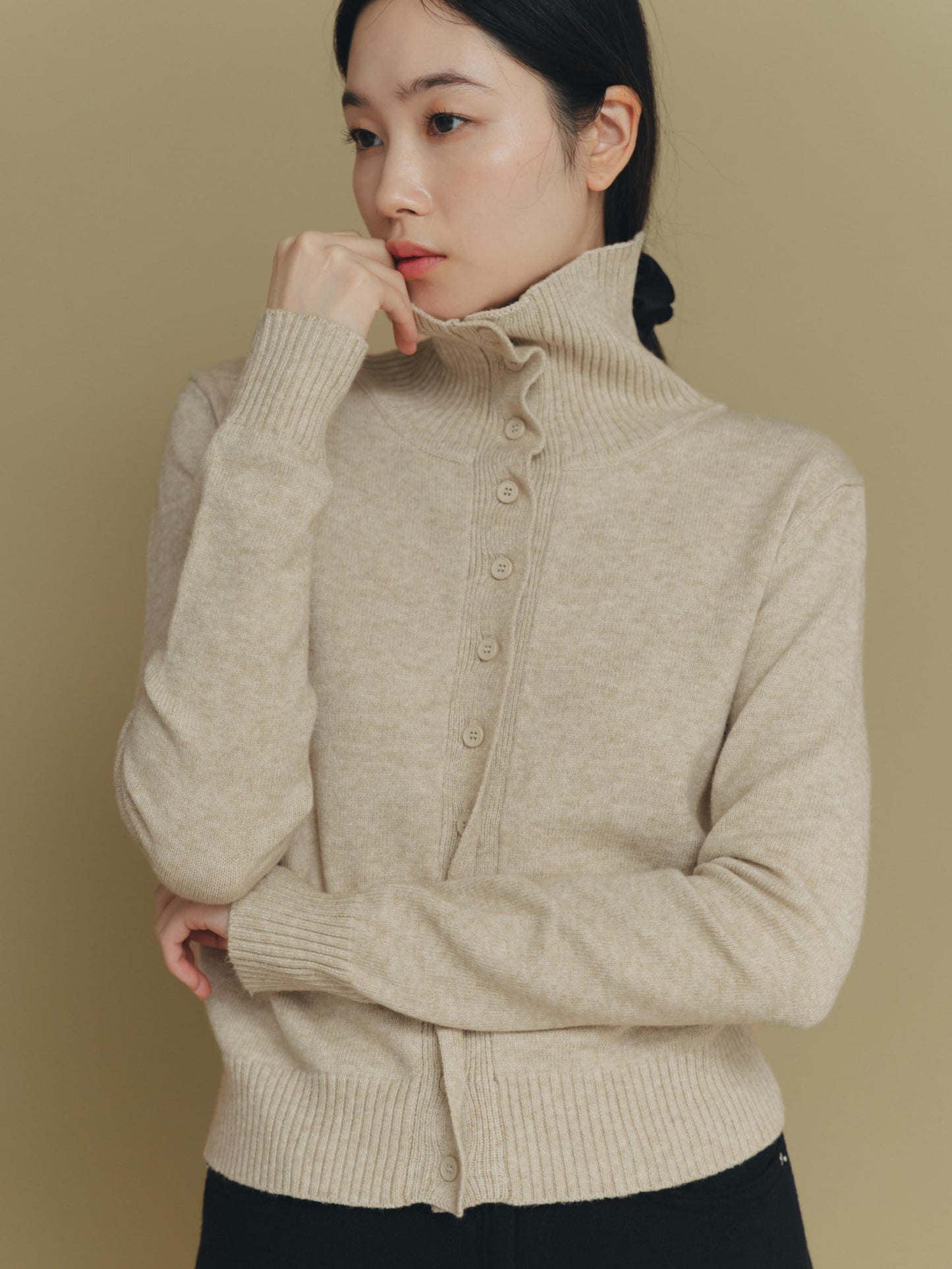 2way neck cardigan