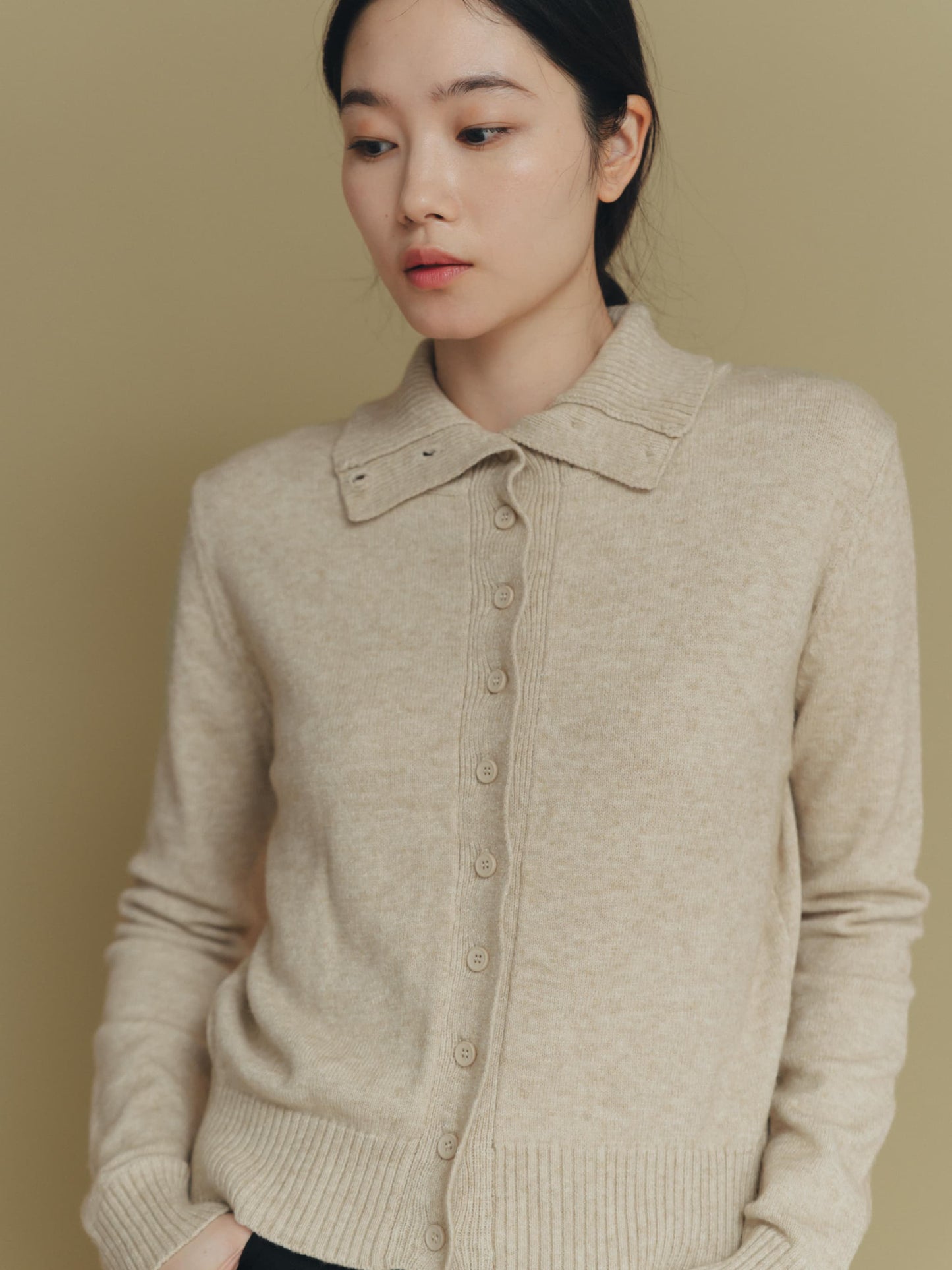 2way neck cardigan