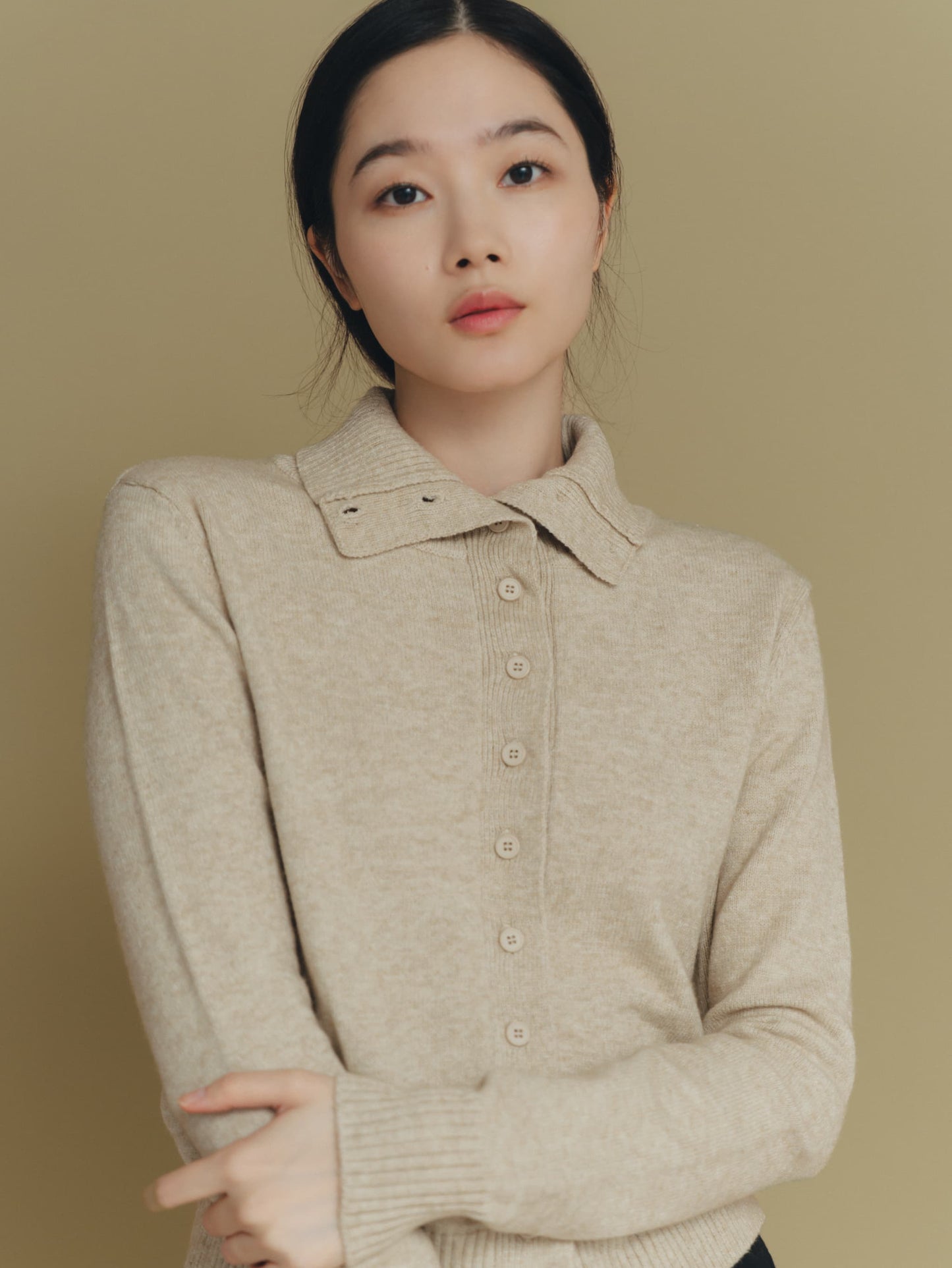 2way neck cardigan