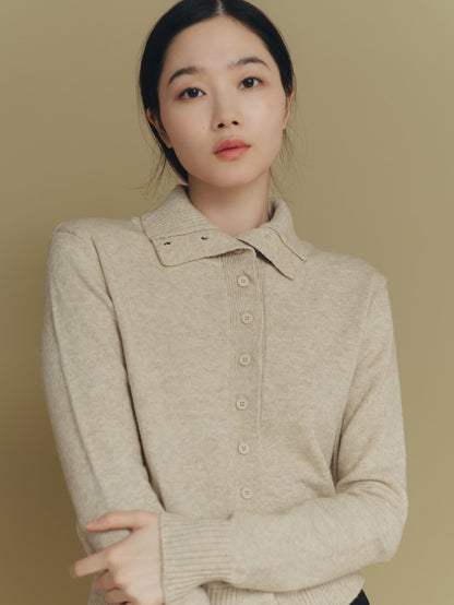 2way neck cardigan