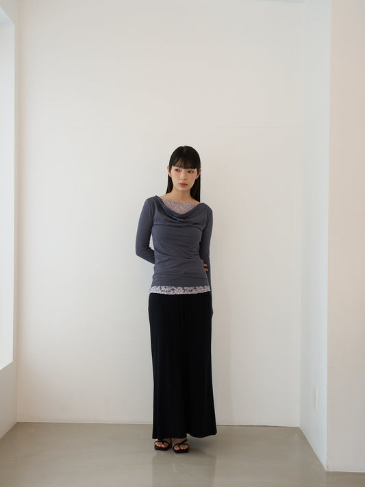 lace drape top