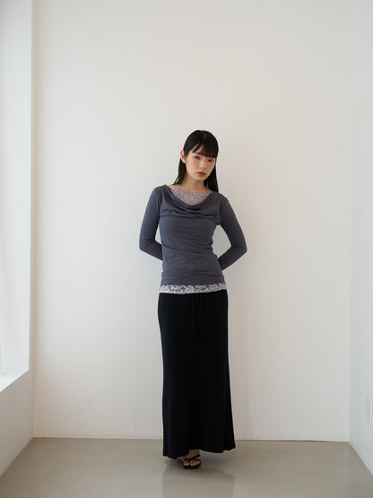 lace drape top