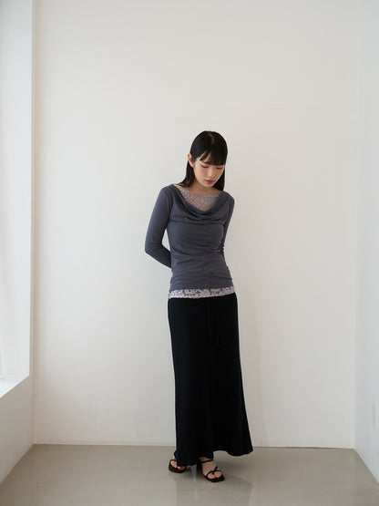 lace drape top