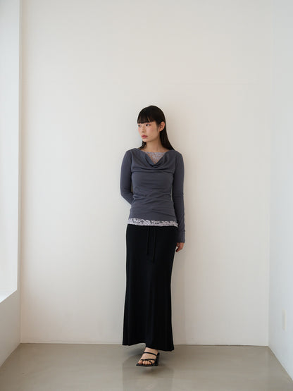 lace drape top