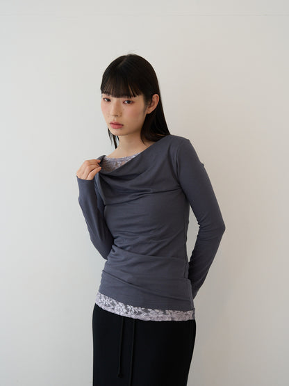 lace drape top