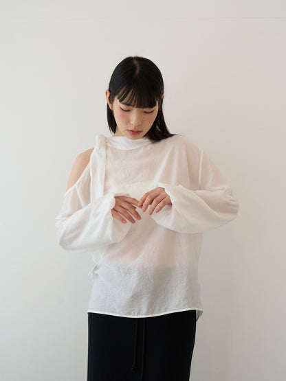 open shoulder blouse