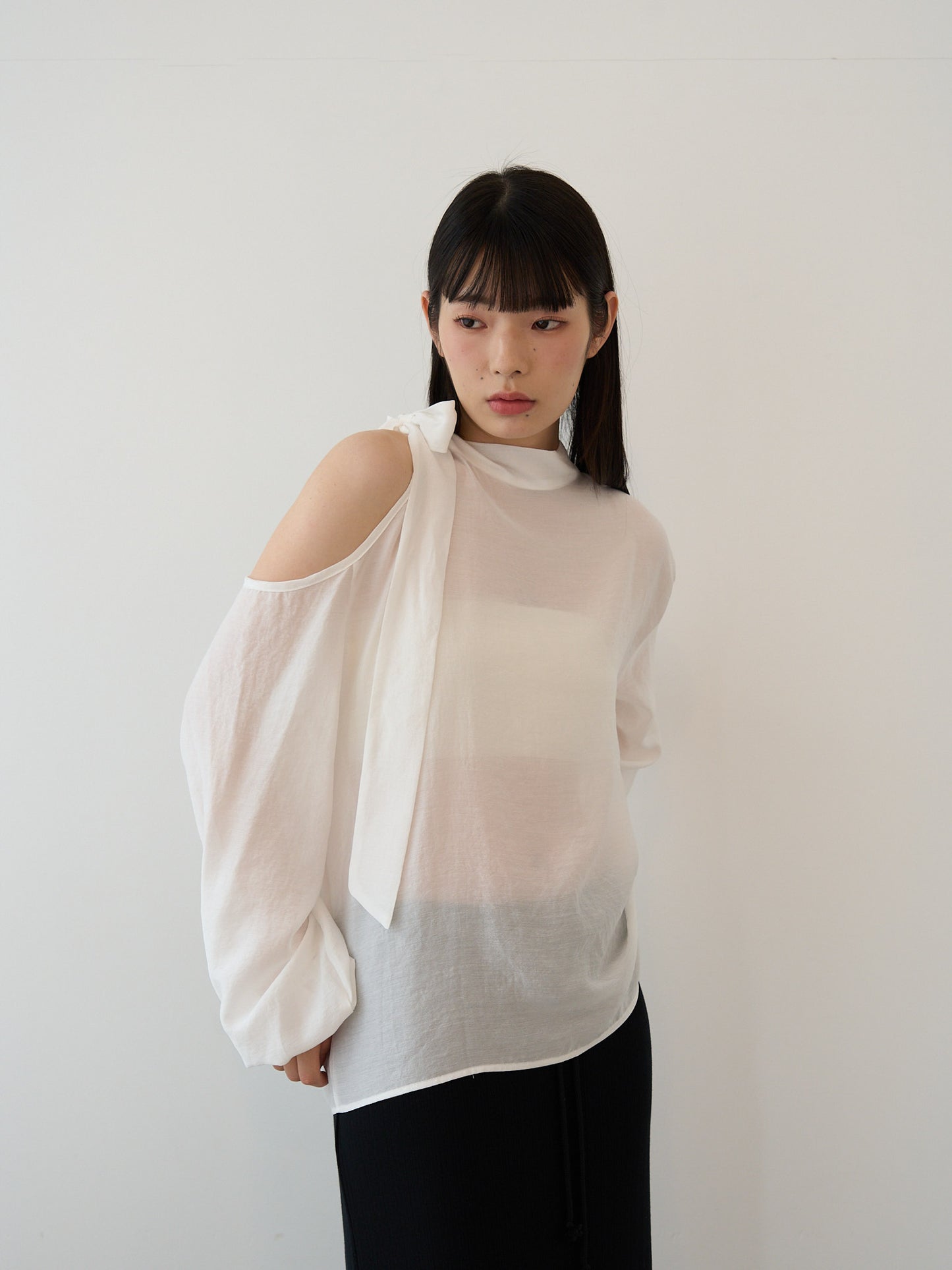 open shoulder blouse