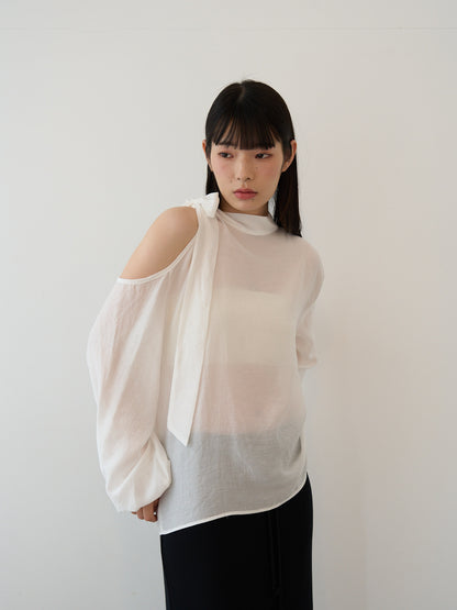 open shoulder blouse