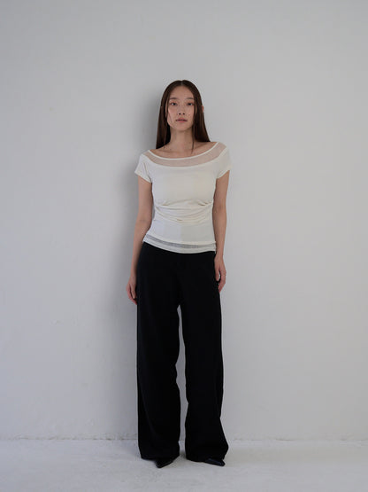 two tone layered T