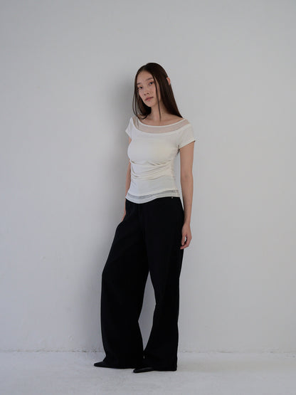 two tone layered T
