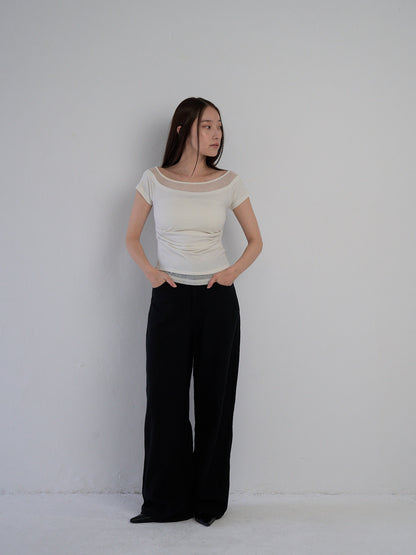 two tone layered T