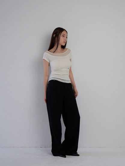 two tone layered T