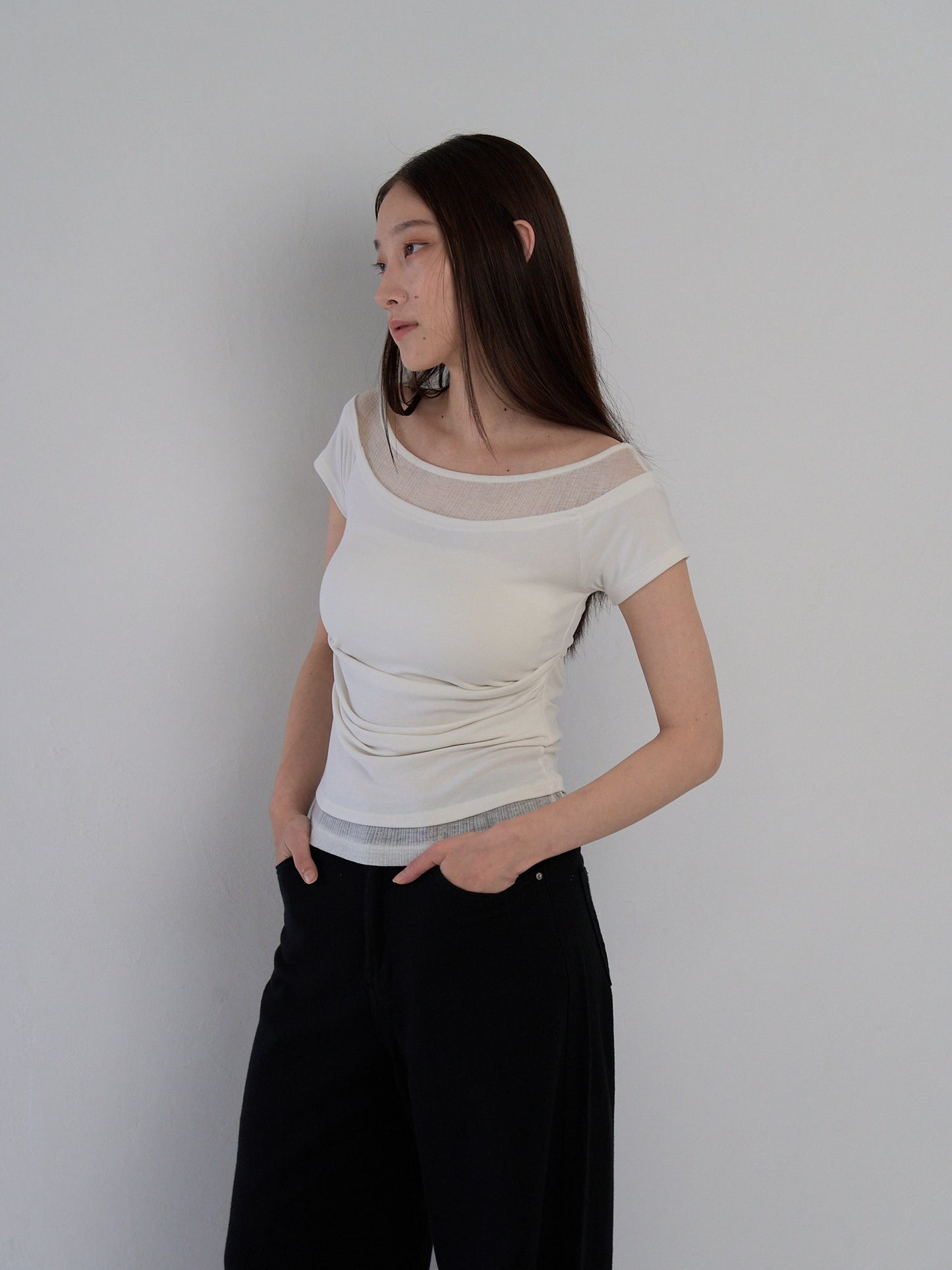 two tone layered T