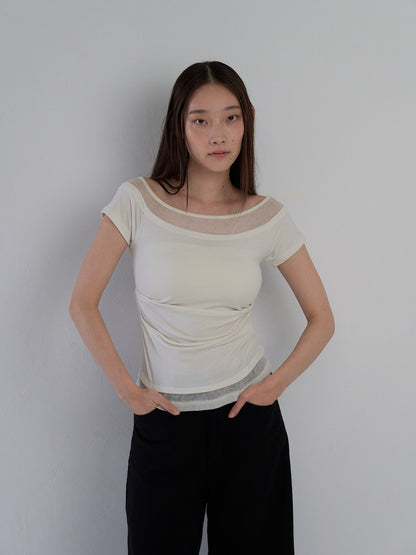 two tone layered T
